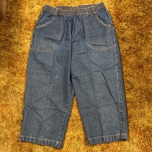 American Sweetheart Women’s Stretchy Elastic Waist Denim Retro Jeans Size 10A